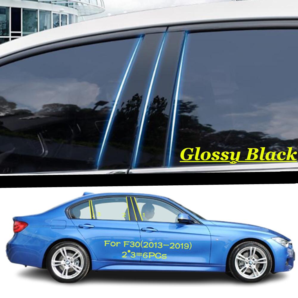 For BMW 3 Series/GT G20 F30 E46 E90 E91 1995-2024 Car PC Material Pillar Post Cover Door Trim Window Molding Sticker Accessories