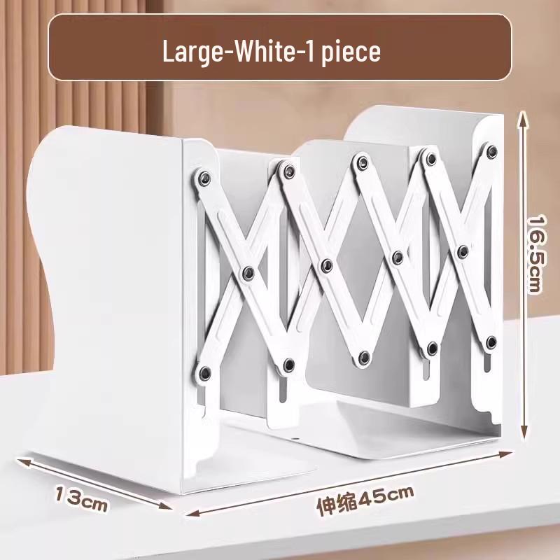 Retractable Metal Book Stand and Document Organizer