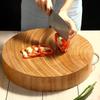 Lijia Ironwood Round Chopping Board with U-shaped Handle