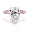 New Classic CopperPlated Oval Cut Cubic Zirconia Engagement Rings For Women Wedding Ring Promise Wedding