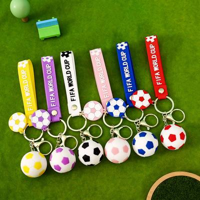 Cartoon Football Keychain Small Pendant, World Cup Peripherals, Souvenirs, Key Chain, Football Schoolbag Pendant, Small Gifts.