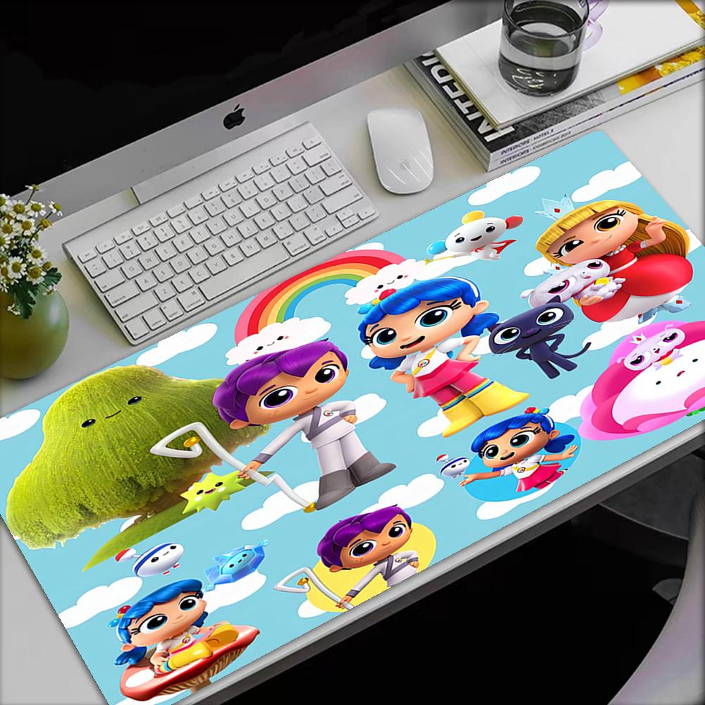 True and the Rainbow Kingdom Theme Mouse Pad, Non Slip Rubber Base, Multifunctional Office & Home Decor, Perfect for Workspace Personalization.