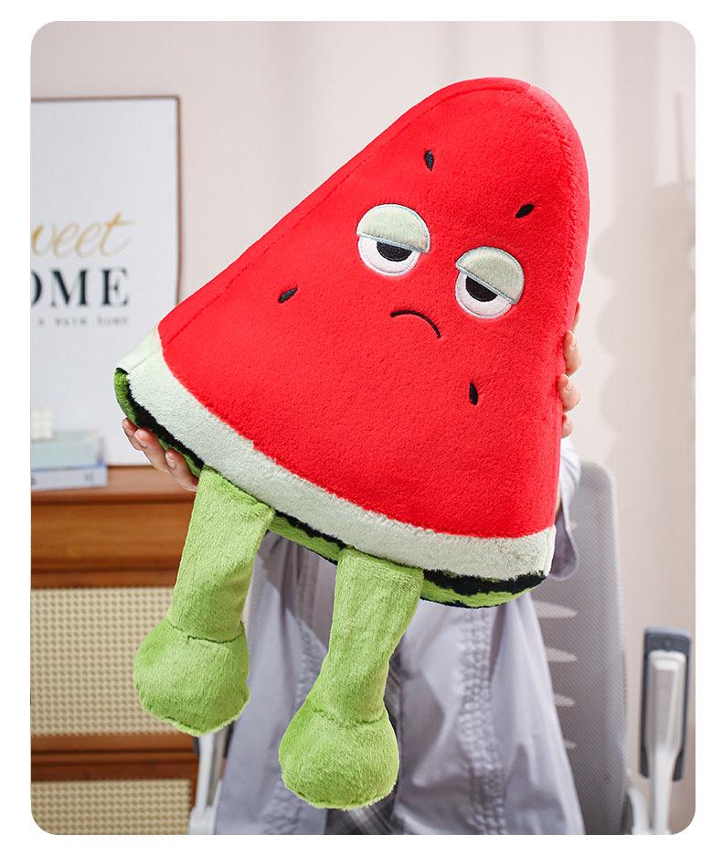 Cute Watermelon Plush Pillow - Home, Car, Sofa, or Dorm Backrest for Women's Comfort