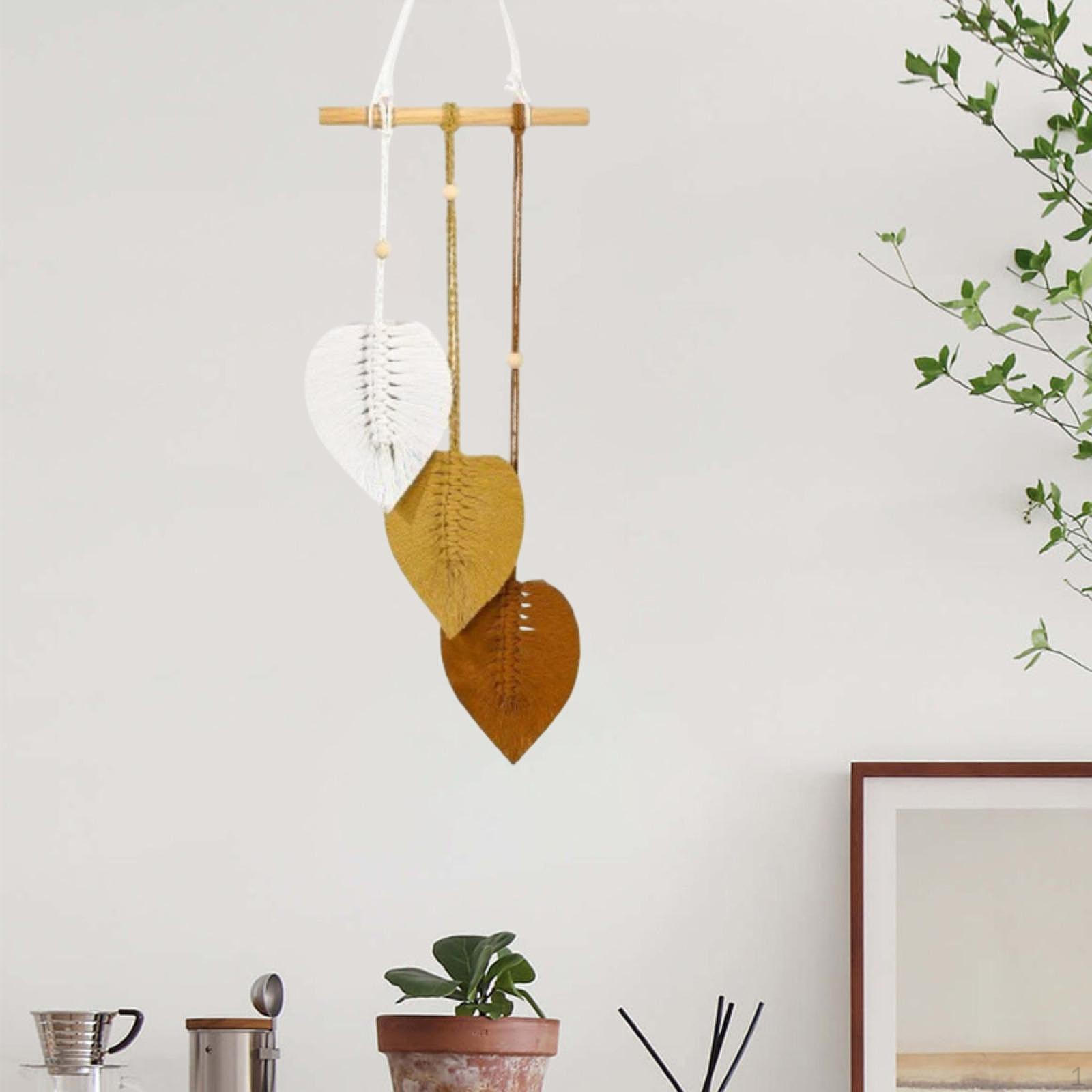 

Макраме настенный орнамент в стиле бохо шикарное художественное украшение тканый гобелен для общежития фермерский дом Style C