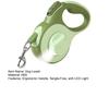 Retractable Dog Leash with LED Light 10Ft 16Ft Nylon Tape Dog Lead with Ergonomic Handle One-Button Control Tangle-Free Leash for Small Medium Dogs