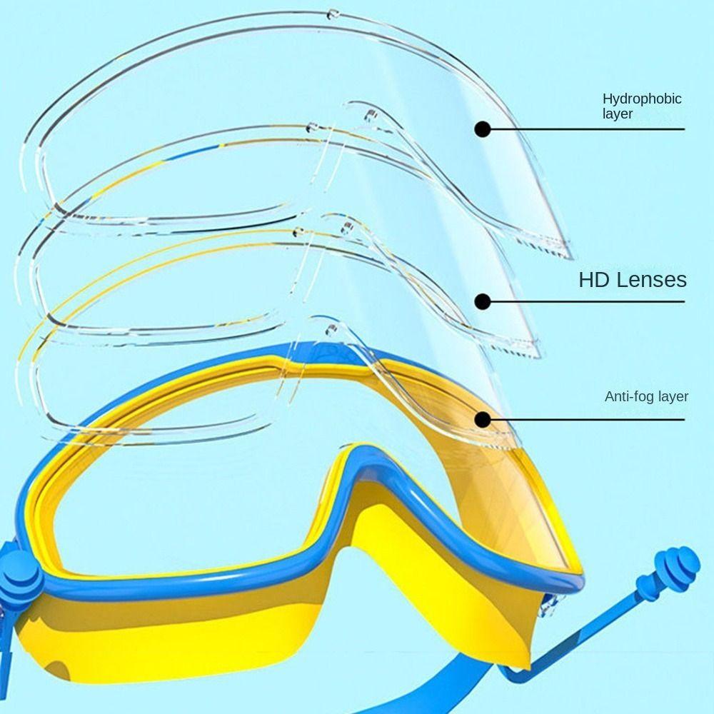 Vattentäta Dykögonmasker Stor Ram Vattenracerglasögon Vindsurfingglasögon Barn/Vuxen