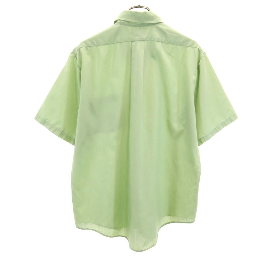 TOWNCRAFT 70s Vintage Short Sleeve Shirt Yellowish Green PENNEYS Men's Used