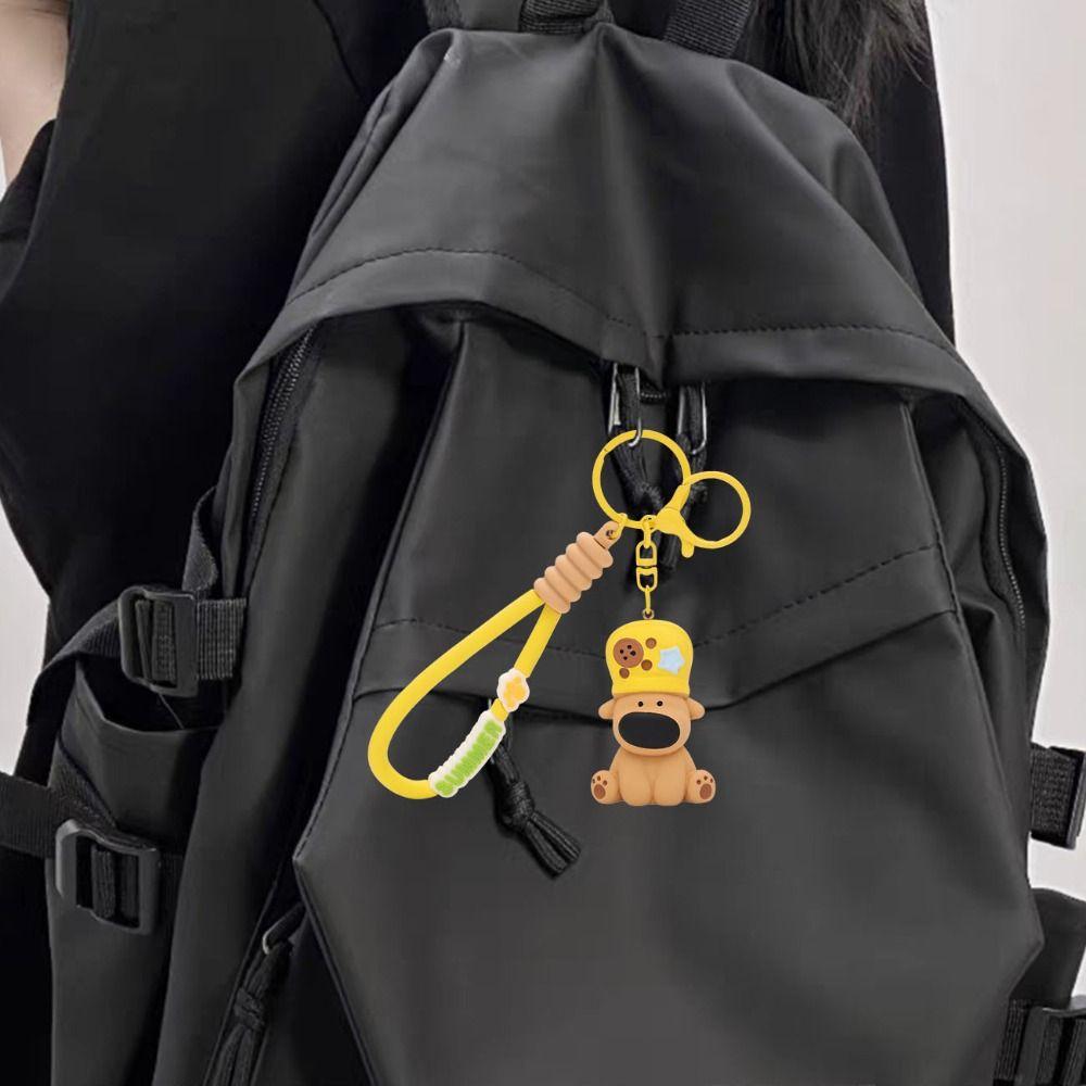 Anti-Lost Dog Animal Key Pendant Hanging Cartoon Dog Key Ring Cute Little Dog Keychain  Small Gifts
