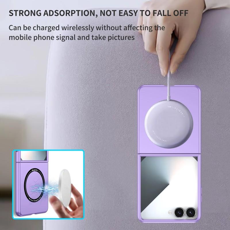 Ultra Thin Case For Samsung Galaxy Z Flip 7 6 5G ZFlip7 Flip7 Magnetic Magsafe Protect Fold Shockproof Hard Plastic Slim Cover