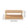 15 Slot Wooden Organizer for Pens and Cellphones In Living Room