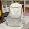 Contrast Dot Printed Student Schoolbag Large Capacity Backpack