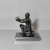 Decorative Resin Knight Pen Holder with Sword Shiny Finish for Study,