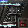 Real Carbon Fiber Car Accessories Trunk Switch Interior Cover Soft Sticker For Lexus RX350 RX450h 2010 2011 2012 2013 2014 2015