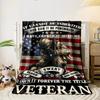 Veteran US Flag Sweat Blood Tears Blanket bedroom Blanket for Livingroom Couch lunch break Soft throw for Friend's festival Gift
