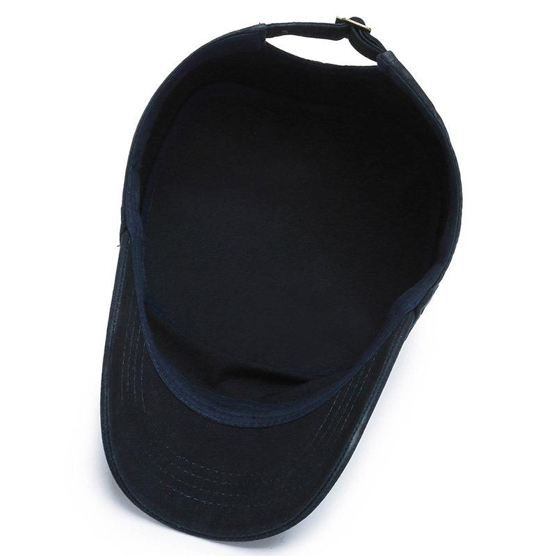 Spring and Autumn Fashion Flat Top Hat Outdoor Leisure Fishing Hat Versatile Sports Sun Hat Pure Cotton Four Seasons