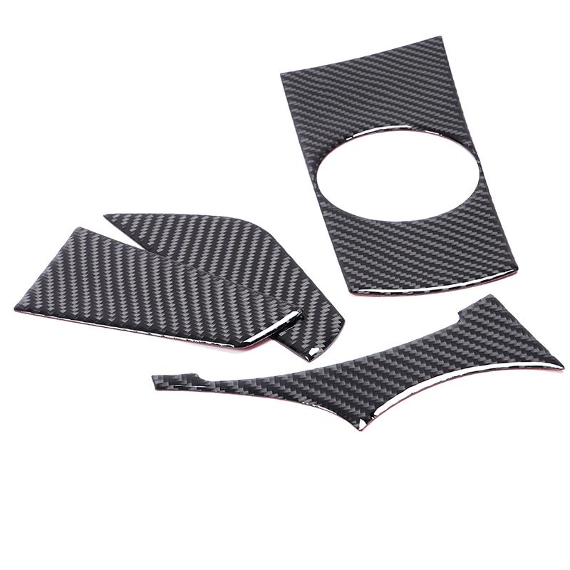 Stil fibră de carbon moale pentru mașină, control central, suport pentru pahare de apă, capac decorativ, autocolant pentru BMW X3 E83 2006-2010, accesorii