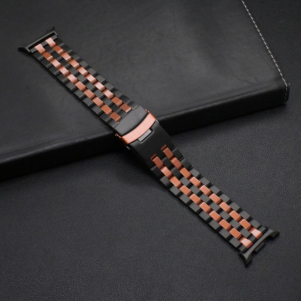No Gaps Stainless Steel Bracelet for Samsung Galaxy Watch 8Classic 46mm Titanium Orange Band for GALAXY 8 40mm 44mm Luxury Strap