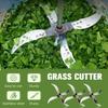 Household Farming Grass Shredder Knife Blades,12mm Hole Diameter with 12 Mounting Holes, Improves Grass Shredding and Chopping Efficiency (12 Kits)