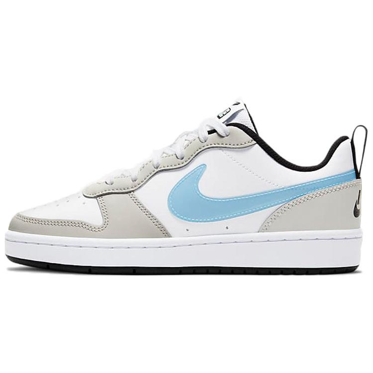 New Nike Court Borough Low 2 'Blue Brown White' GS CW1624-100