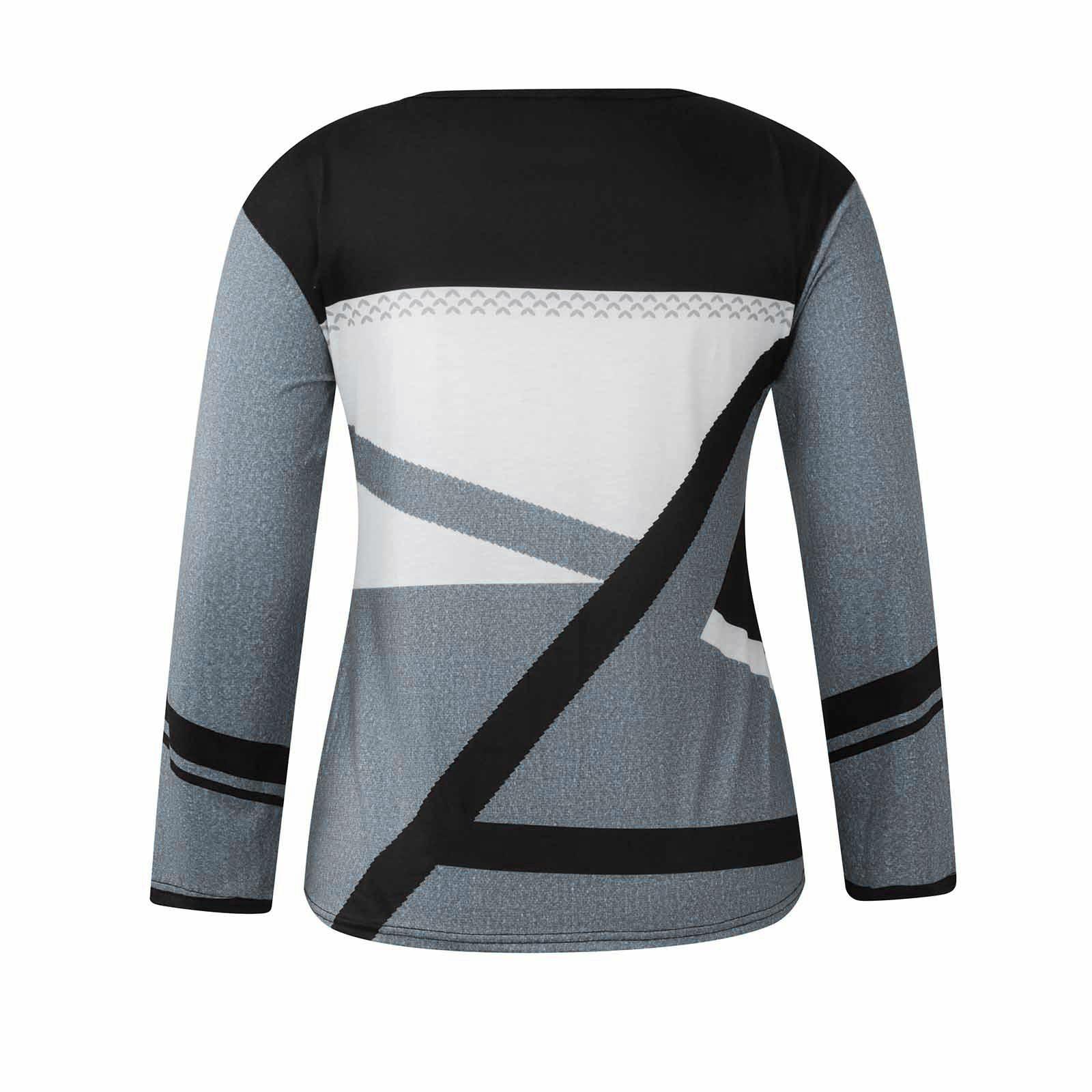 Женские топы Нарядные повседневные рубашки с длинными рукавами с перекрестным V-образным — фото 5