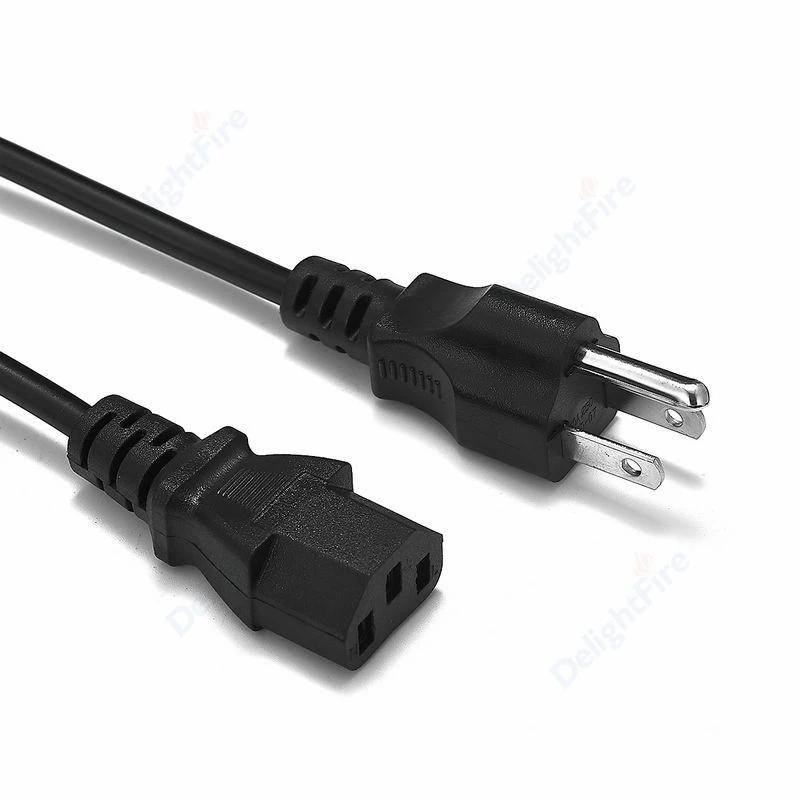 PC Napájecí kabel USA EU AU UK 3kolíkový 1,2m IEC 320 C13 Prodlužovací kabel pro napájení Napájecí kabel pro Stolní PC Monitor Router DVD