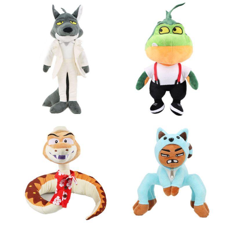 The Bad Guys Plush Toy Collection Featuring Mr. Wolf Ms. Tarantula Mr. Snake Mr. Piranha And More!