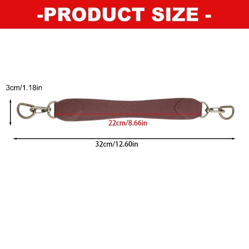 Fashion PU Leather Short Handle Strap Multiple Color Stylish Bag Accessories Bag Belt Replacement for Adults