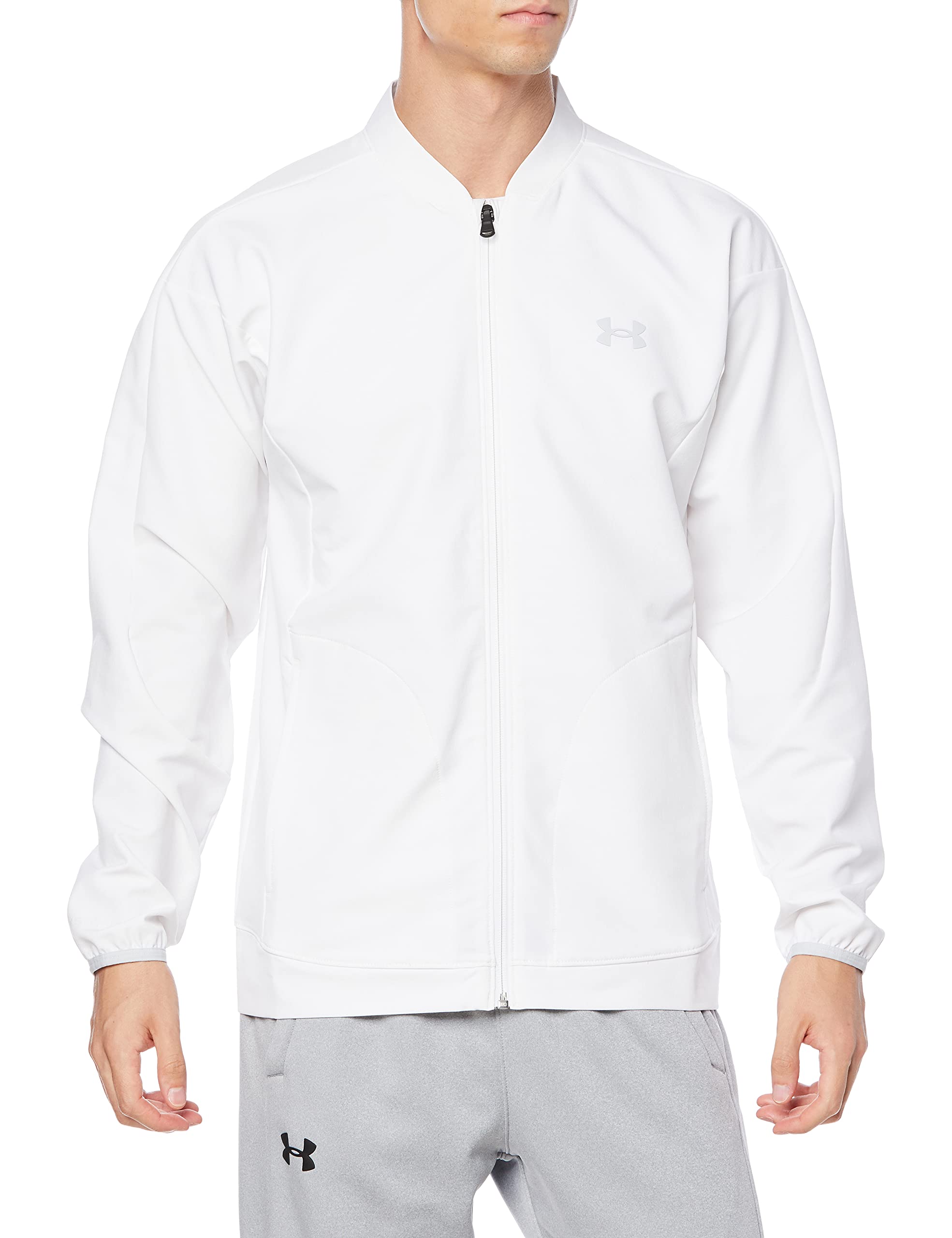 

Under Armour UA CG Эластичный тканый джемпер с круглым вырезом WHT/HGY