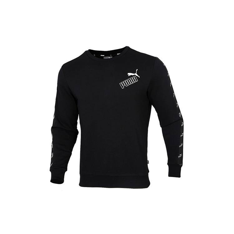 PUMA Casual Round Neck Black Men s 586914-01 S