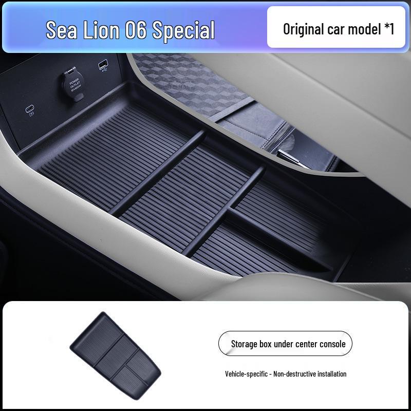 Under Console Storage Box for 2025 Sea Lion 06 Armrest - Custom Car Accessory