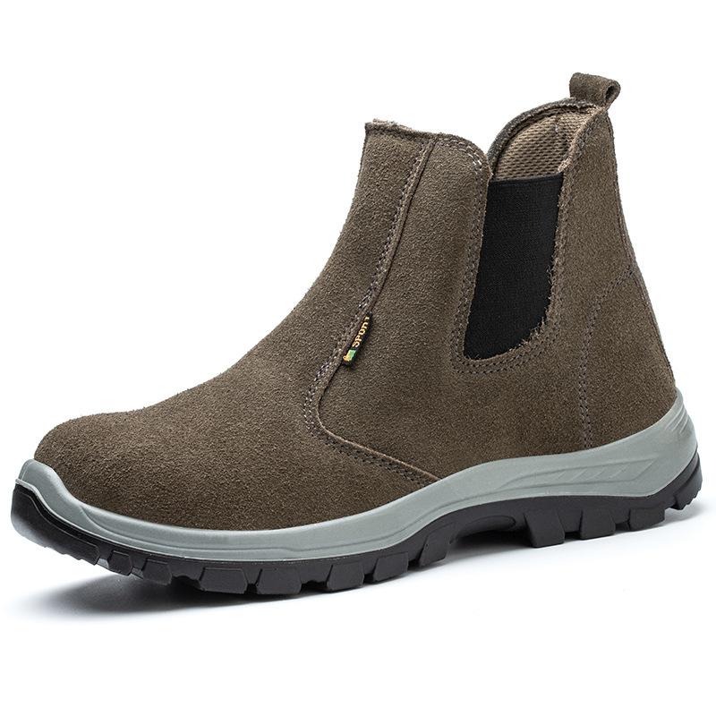 

Мужская рабочая страховая обувь, противоударные и противопрокольные стальные головные уборы для сварщиков на строительных площадках 38