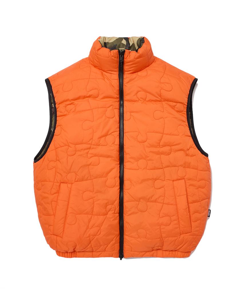 Wkndrs Puzzle Puffer Vest (Camo)