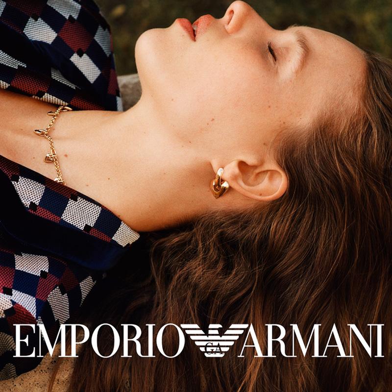 Emporio Armani Love Series Heart Sweet Girl Necklace Women necklace Gold EGS3267710