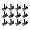 12Pieces Kitchen Plinths Clip Sturdy Plastic Kickboard Brackets for 32 42mm Cabinet Feet Without Screws Daily Use