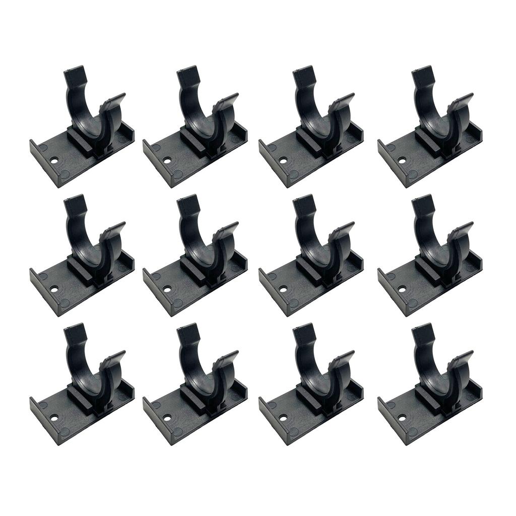 12Pieces Kitchen Plinths Clip Sturdy Plastic Kickboard Brackets for 32 42mm Cabinet Feet Without Screws Daily Use