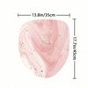 1 st Duschdraperi i rosa marmor med guldkanter, Vattenavvisande duschdraperi med plastkrokar, Badrumstillbehör,