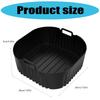 2PCS Square Cooking Mats Oven Safe Grilling Mats Silicone Texture Air Fryers Bowl Suitable for Kitchen Baking Use