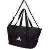 Adidas Polyester Handbag Travel Bag Women's Black & Metallic Silver IT2122