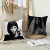 Faouzia Film Noir Singer Pillow Case Office Cushions Suitable For Sofa Car Bedroom Decorative Cushion Cover