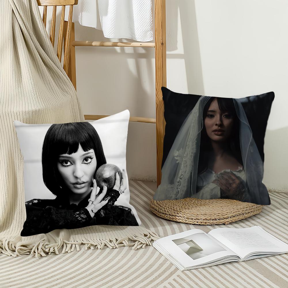 Faouzia Film Noir Singer Pillow Case Office Cushions Suitable For Sofa Car Bedroom Decorative Cushion Cover