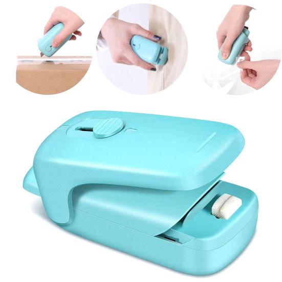 Mini máquina de selagem a quente doméstica portátil, selador de embalagens de alimentos, ferramenta de corte
