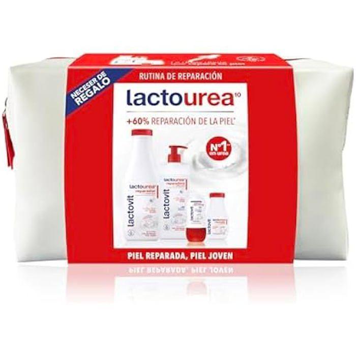 Lot de soins - LACTOVIT - LACTO-UREA REPAIR - Gel de douche 550 ml - Crème corporelle 400 ml - Déodorant 50 ml