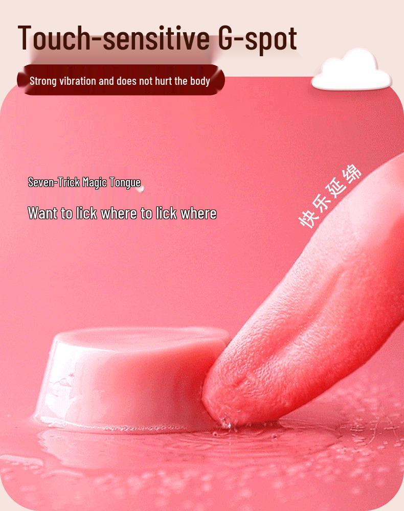 Realistisches Kitzel-Lecken & Vibrator zur G-Punkt-Stimulation mit Wärmefunktion für Frauen