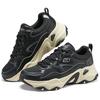 Skechers DLites 5.0 Panda Shoes Comfortable Versatile Durable Shock Absorption Support Increased Height Lightweight Low Top Dad Shoes 232491-BKNT