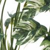 Mini Plastic White Variegated Monstera Leaf Decoration For Dollhouses Accessories And Toy Furniture