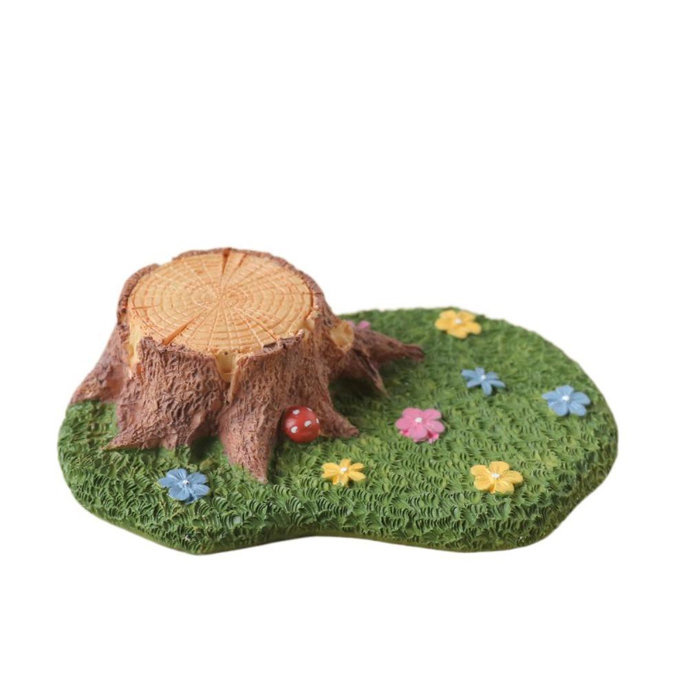 Mini Micro-landscape Ornament Kawaii Pastoral Style Desk Craft Lawn Resin Ornament Bedroom