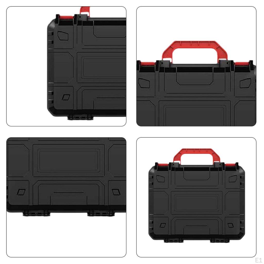 Power Tool Case Organizer ,Black , Portable Household Container with Handle