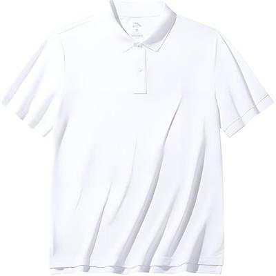 Série Lifestyle Logo Respirável Confortável Casual Secagem Rápida Camisa Polo Masculina tops Branco Neve 152438119-1