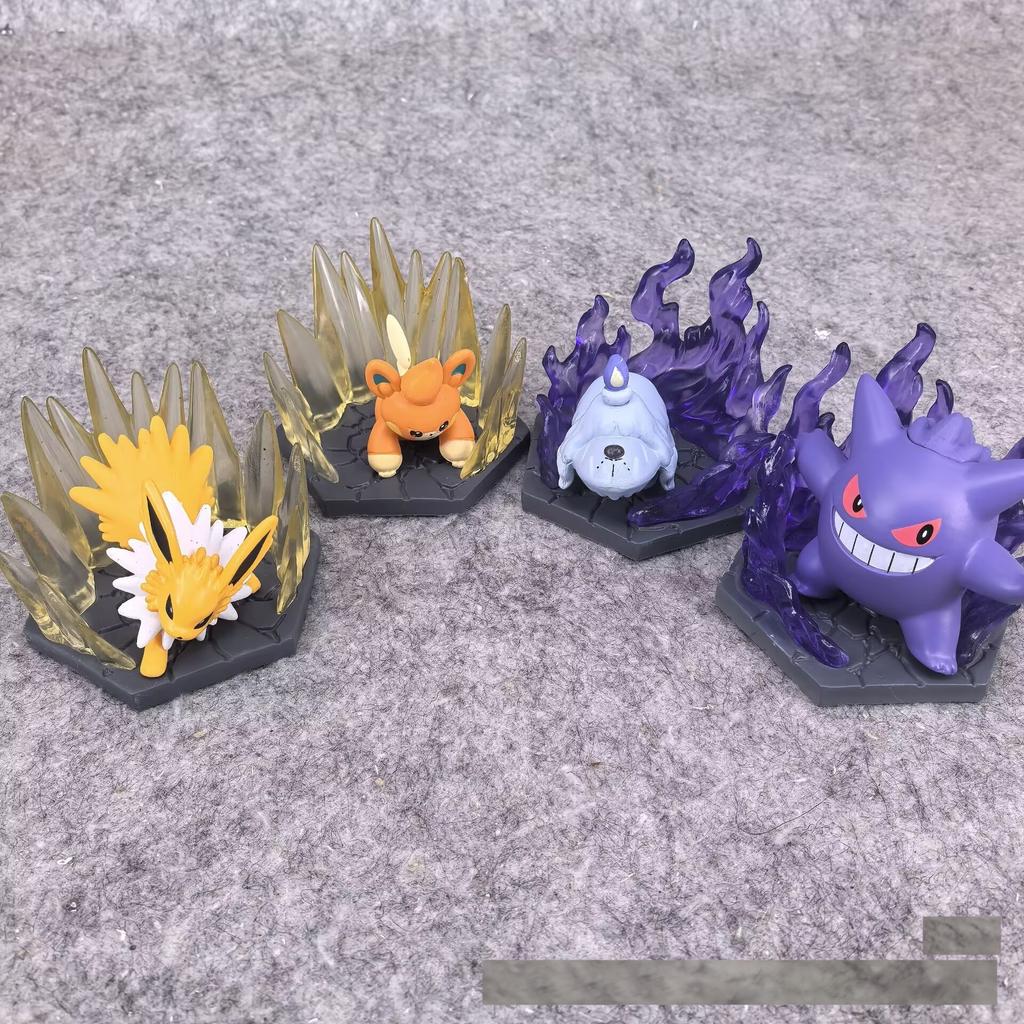 Ghost Electric Jolteon Gengar Pawmi Greavard   Gifts Plaything For Kids Model Anime Figurine Collect Ornaments
