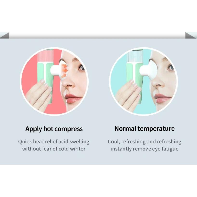 Eye Steamer for Dry Eye - Portable Heated USB Nano Eye Mist Sprayer with Warm Compress for Dry Eyes & Stye Relief